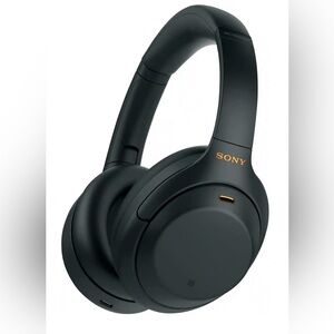 Sony - WH-1000XM4 Wireless Noise-Cancelling Over-the-Ear Headphones XM4 Black